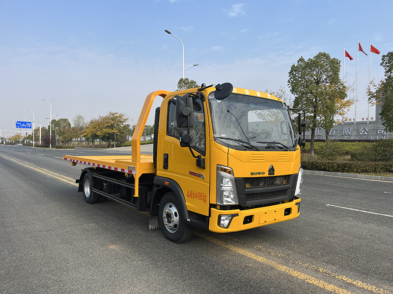 國六藍(lán)牌重汽豪沃全落地清障車（重載型）